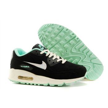 Nike Air Max 90 Womens Shoes Black Green Rice White Hot Sale